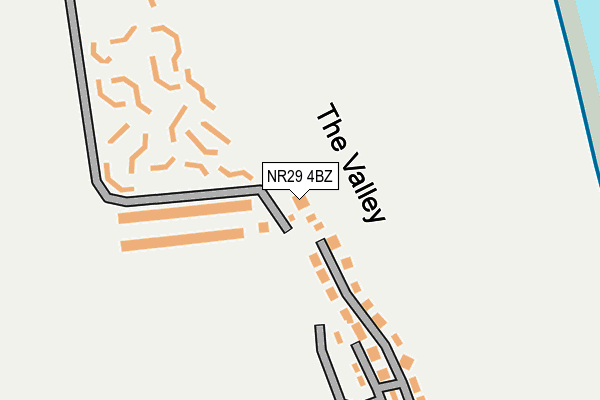 NR29 4BZ map - OS OpenMap – Local (Ordnance Survey)