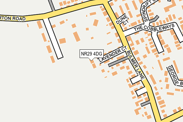 NR29 4DG map - OS OpenMap – Local (Ordnance Survey)