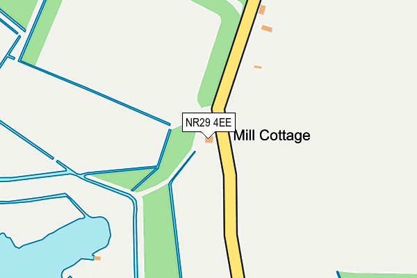 NR29 4EE map - OS OpenMap – Local (Ordnance Survey)