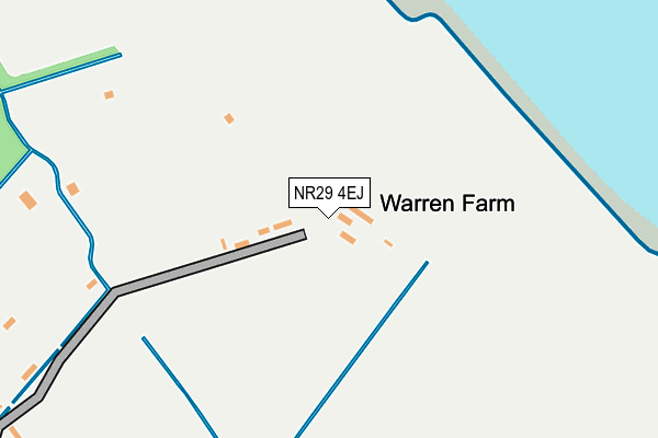 NR29 4EJ map - OS OpenMap – Local (Ordnance Survey)