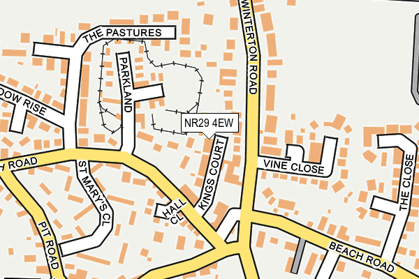 NR29 4EW map - OS OpenMap – Local (Ordnance Survey)