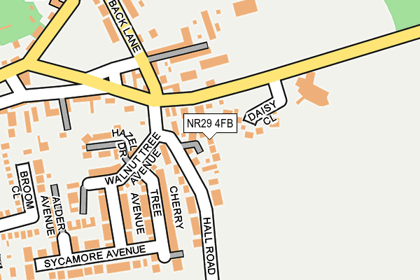 NR29 4FB map - OS OpenMap – Local (Ordnance Survey)