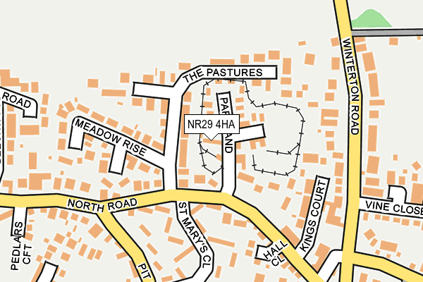 NR29 4HA map - OS OpenMap – Local (Ordnance Survey)