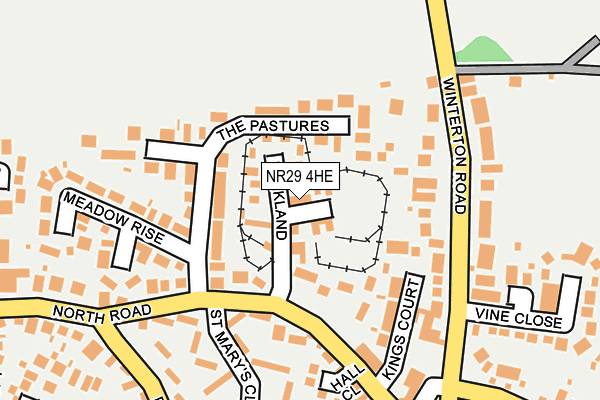NR29 4HE map - OS OpenMap – Local (Ordnance Survey)