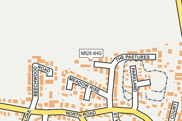 NR29 4HG map - OS OpenMap – Local (Ordnance Survey)