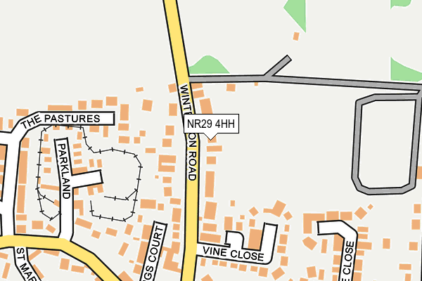 Map of THE VINERIES LIMITED at local scale