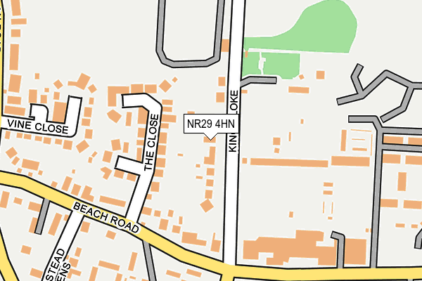 NR29 4HN map - OS OpenMap – Local (Ordnance Survey)