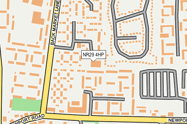 NR29 4HP map - OS OpenMap – Local (Ordnance Survey)