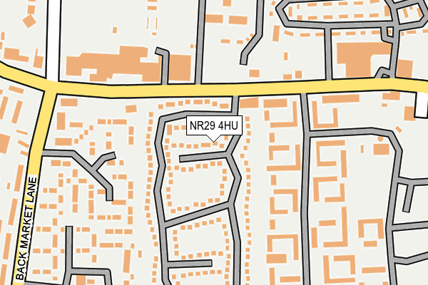 NR29 4HU map - OS OpenMap – Local (Ordnance Survey)