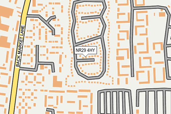 NR29 4HY map - OS OpenMap – Local (Ordnance Survey)