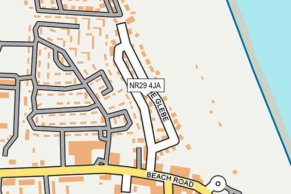 NR29 4JA map - OS OpenMap – Local (Ordnance Survey)