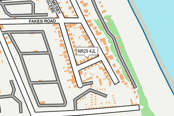 NR29 4JL map - OS OpenMap – Local (Ordnance Survey)