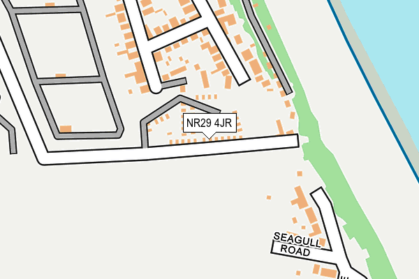 NR29 4JR map - OS OpenMap – Local (Ordnance Survey)