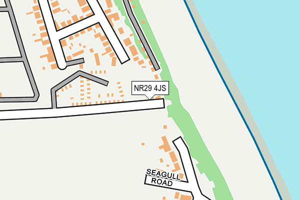 NR29 4JS map - OS OpenMap – Local (Ordnance Survey)