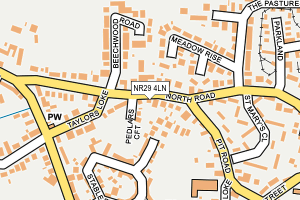 Map of ROSIE ROOFING LIMITED at local scale