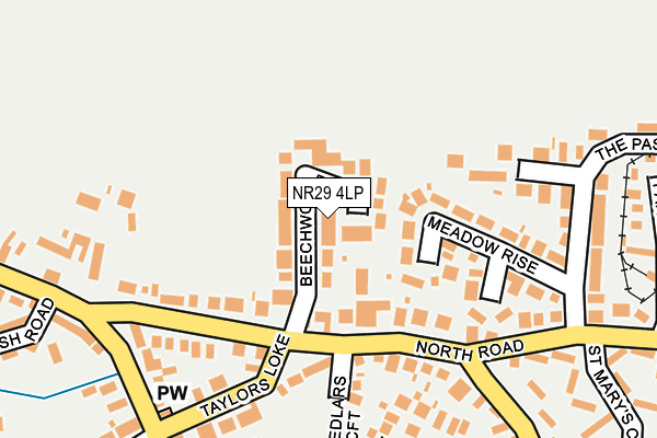 NR29 4LP map - OS OpenMap – Local (Ordnance Survey)