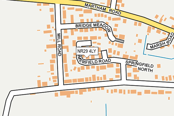 NR29 4LY map - OS OpenMap – Local (Ordnance Survey)