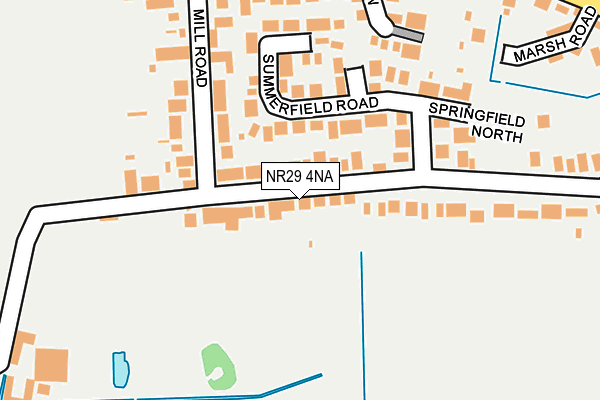 NR29 4NA map - OS OpenMap – Local (Ordnance Survey)