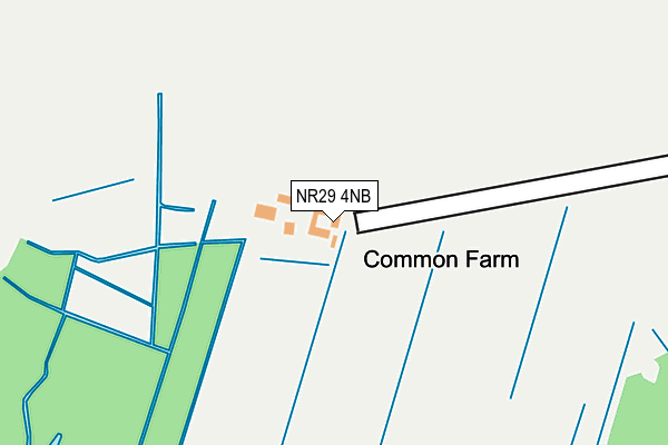 NR29 4NB map - OS OpenMap – Local (Ordnance Survey)