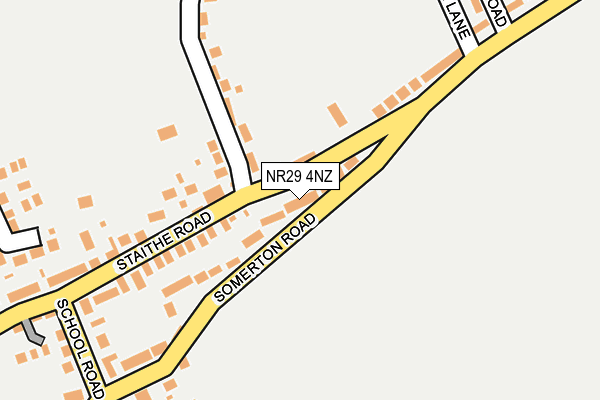 NR29 4NZ map - OS OpenMap – Local (Ordnance Survey)