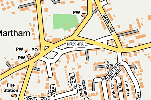 NR29 4PA map - OS OpenMap – Local (Ordnance Survey)