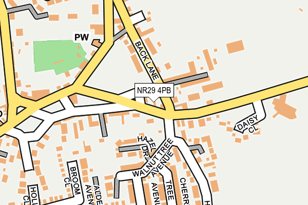 NR29 4PB map - OS OpenMap – Local (Ordnance Survey)