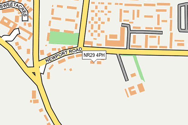 NR29 4PH map - OS OpenMap – Local (Ordnance Survey)