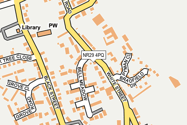 NR29 4PQ map - OS OpenMap – Local (Ordnance Survey)