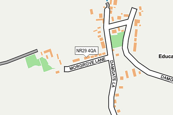 NR29 4QA map - OS OpenMap – Local (Ordnance Survey)