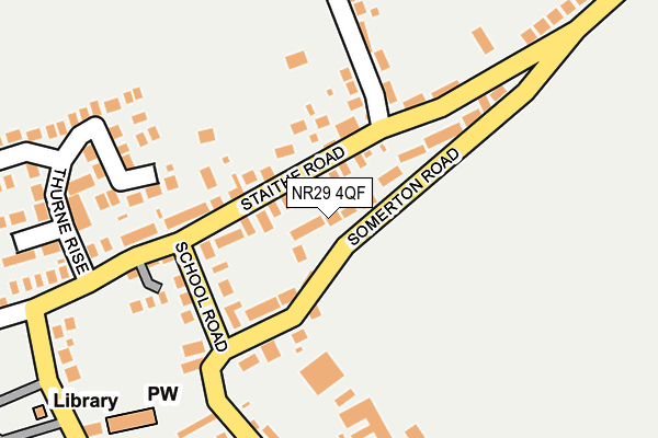 NR29 4QF map - OS OpenMap – Local (Ordnance Survey)