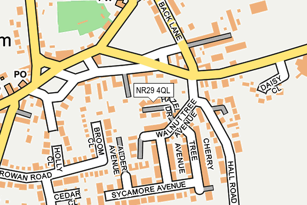 NR29 4QL map - OS OpenMap – Local (Ordnance Survey)