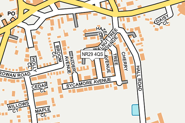NR29 4QS map - OS OpenMap – Local (Ordnance Survey)