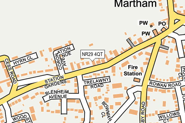 NR29 4QT map - OS OpenMap – Local (Ordnance Survey)