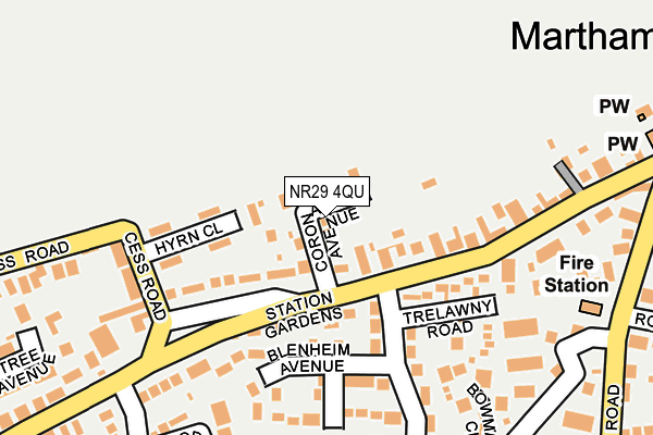 NR29 4QU map - OS OpenMap – Local (Ordnance Survey)