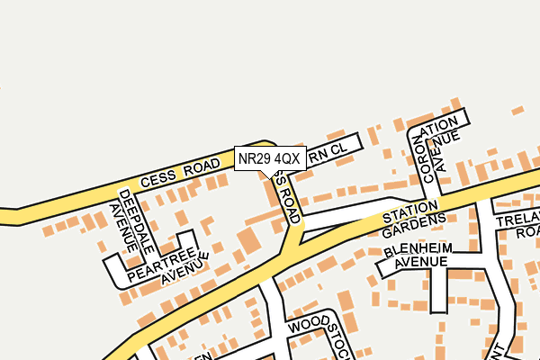 NR29 4QX map - OS OpenMap – Local (Ordnance Survey)