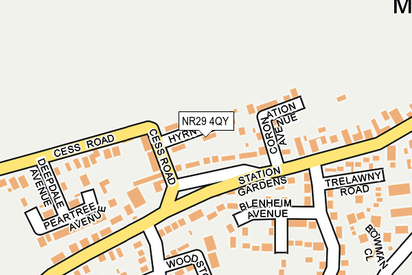 NR29 4QY map - OS OpenMap – Local (Ordnance Survey)