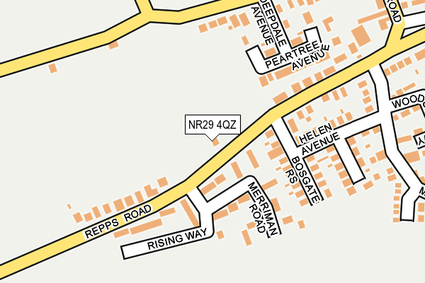 NR29 4QZ map - OS OpenMap – Local (Ordnance Survey)