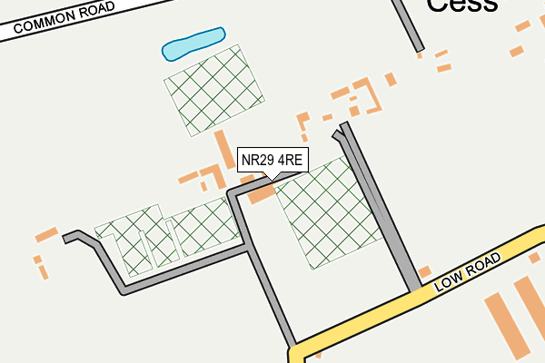 NR29 4RE map - OS OpenMap – Local (Ordnance Survey)