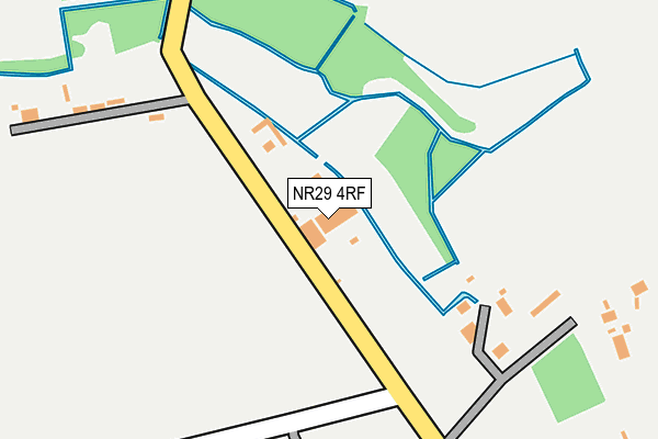 NR29 4RF map - OS OpenMap – Local (Ordnance Survey)