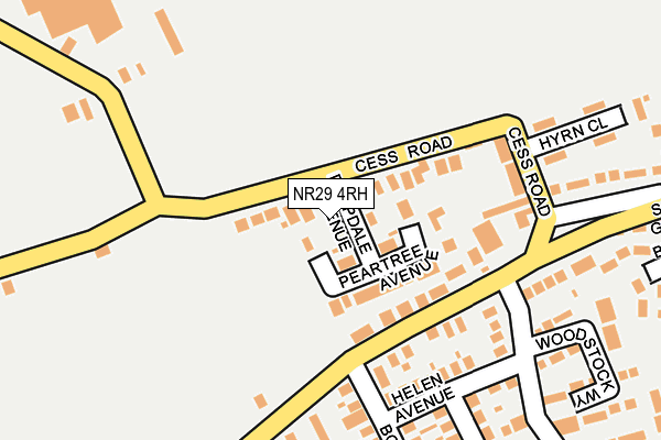 NR29 4RH map - OS OpenMap – Local (Ordnance Survey)