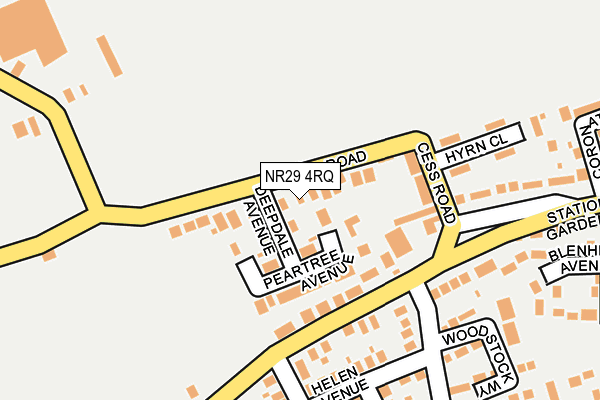 NR29 4RQ map - OS OpenMap – Local (Ordnance Survey)