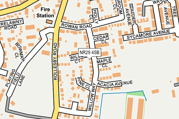 NR29 4SB map - OS OpenMap – Local (Ordnance Survey)