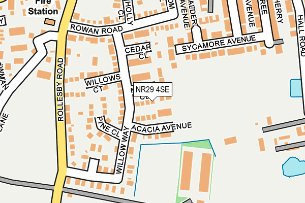 NR29 4SE map - OS OpenMap – Local (Ordnance Survey)