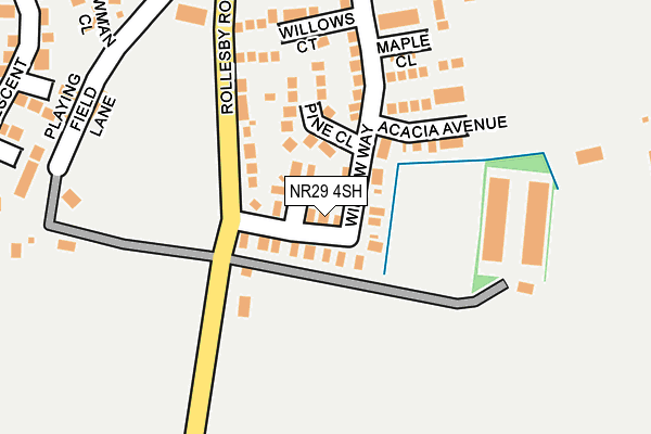 NR29 4SH map - OS OpenMap – Local (Ordnance Survey)