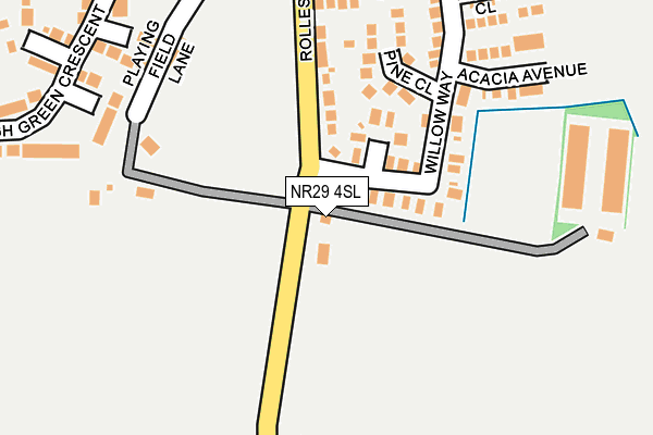 NR29 4SL map - OS OpenMap – Local (Ordnance Survey)