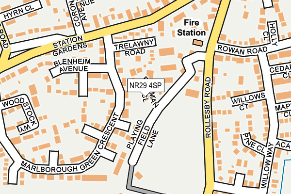 NR29 4SP map - OS OpenMap – Local (Ordnance Survey)