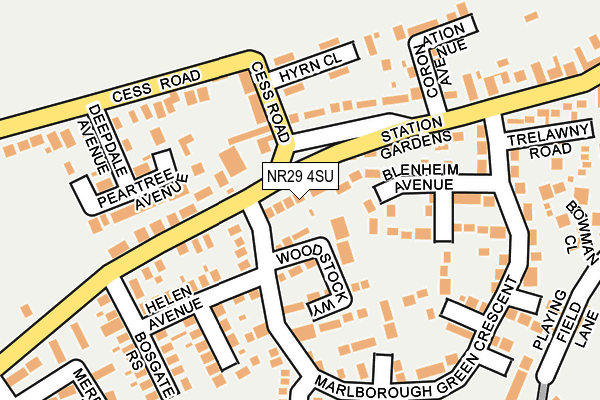 NR29 4SU map - OS OpenMap – Local (Ordnance Survey)