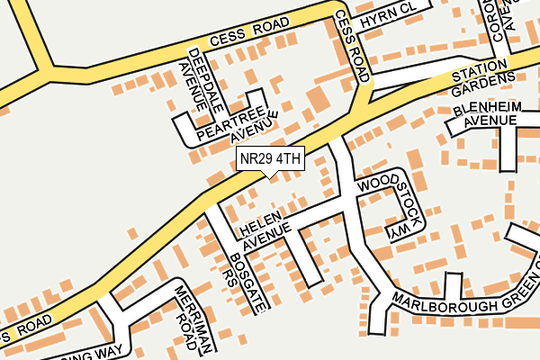 NR29 4TH map - OS OpenMap – Local (Ordnance Survey)