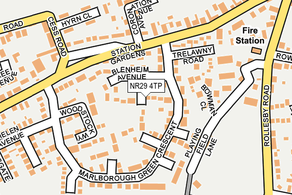 NR29 4TP map - OS OpenMap – Local (Ordnance Survey)