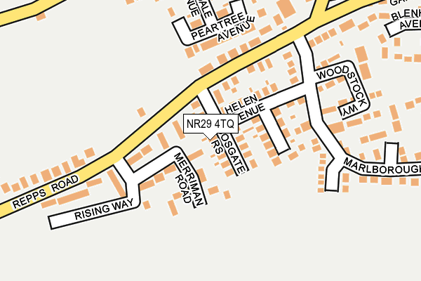 NR29 4TQ map - OS OpenMap – Local (Ordnance Survey)